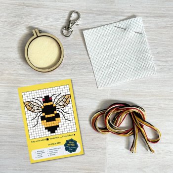 Match Box�Cross Stitch Kit - Love the Earth Love the Bees!