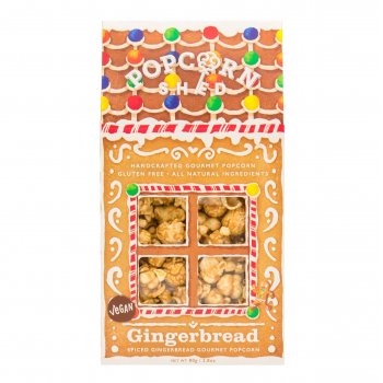 Popcorn Shed Vegan Gingerbread Gourmet Popcorn Snack Box - 80g