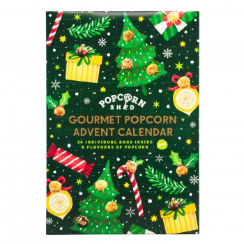 Popcorn Shed Vegan Gourmet Popcorn Christmas Advent Calendar - 168g