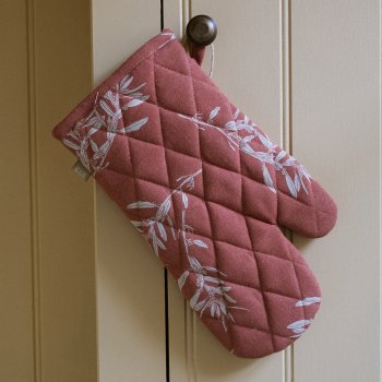 Raine & Humble Olive Grove Print Single Oven Glove - Cinnamon