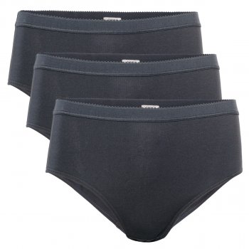 Polly Organic Cotton Briefs - Black - Pack of 3