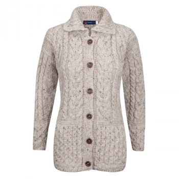 Ladies Fly Collar Cardigan - Skiddaw Nep