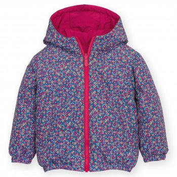 Kite Berry Ditsy Reversible Cocoon Coat
