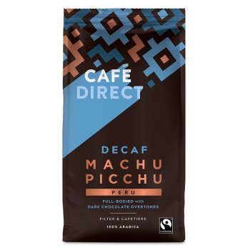 Cafedirect Machu Picchu Decaffeinated Filter and Cafetiere Coffee - 227g