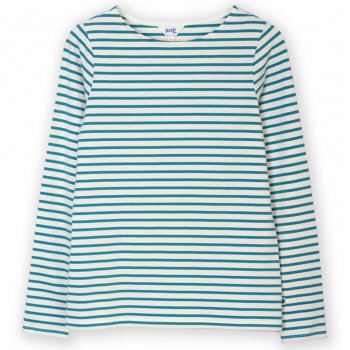 Kite Tarrant Jersey T-Shirt Teal Blue Stripe