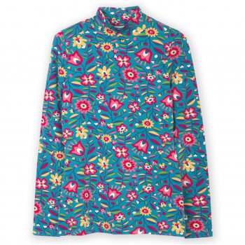 Kite Folksy Bloom Bagber Turtle Neck Jersey Top