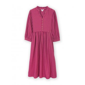 Kite Damson Check Worgret Flannel Dress