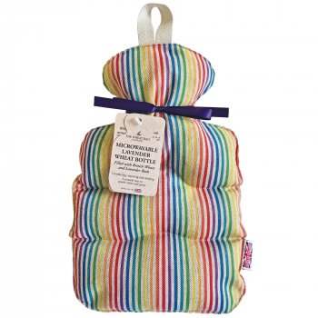 Handmade Cotton Lavender�Wheat Bottle�- Rainbow Stripe
