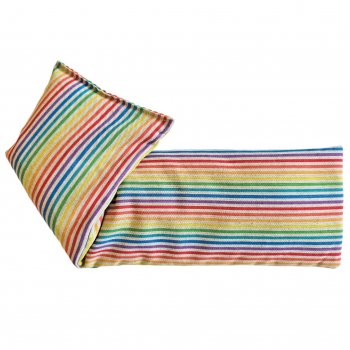 Handmade Cotton Lavender Filled Wheat Bag - Rainbow Stripe