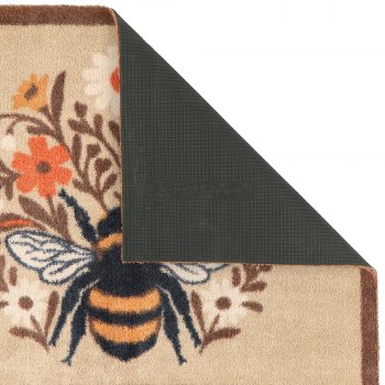 Bumblebee Trust Floral Beige Doormat - 65x85