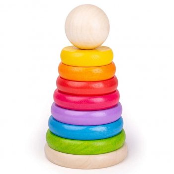 Bigjigs Toys First Rainbow Stacker