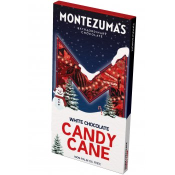 Montezumas White Chocolate Candy Cane Bar - 90g