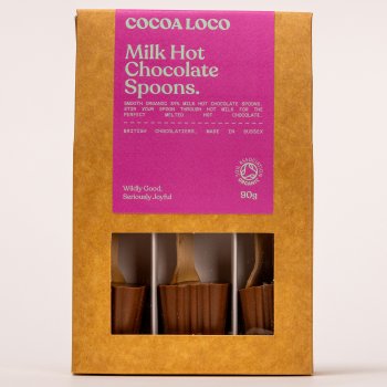 Cocoa Loco Hot Chocolate Spoons - Milk - Pack of 3