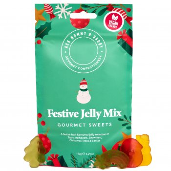 Ask Mummy & Daddy Vegan Festive Jelly Mix Pouch - 150g