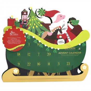 English Tea Shop Sleigh Ride Tea Advent Calendar - 24 Bags