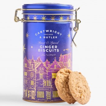 Cartwright & Butler Night Before Christmas Stem Ginger Biscuits in Tin - 200g