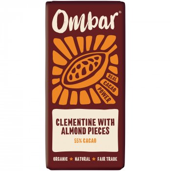 Ombar Clementine & Almond Chocolate Bar - 70g