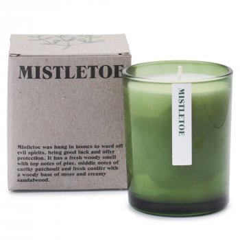 Green Botanical Scented Candle - Mistletoe - 170g