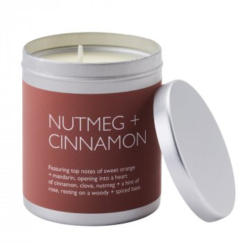 Christmas Heritage Scented Travel Tin Candle - Nutmeg & Cinnamon - 200g