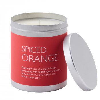 Christmas Heritage Scented Travel Tin Candle - Spiced Orange - 200g