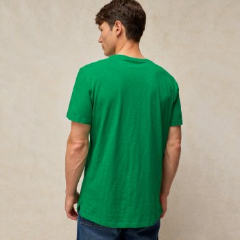 White Stuff Abersoch Graphic Tee - Green Print