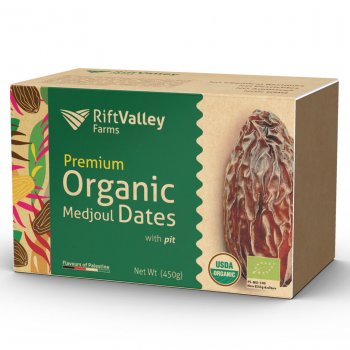 Rift Valley Farms Palestinian Premium Organic Medjoul Dates - 450g