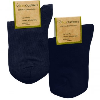 Organic Cotton Navy School Socks
