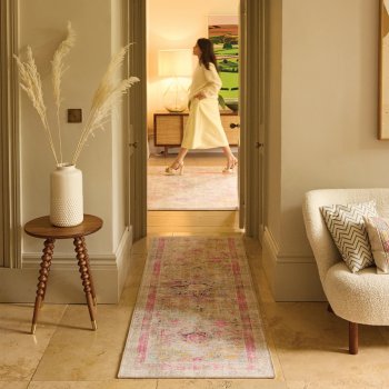 Hug Rug Eco-Washable Neo Classical Runner Rug - 75 x 220cm