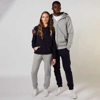 Organic Cotton Pullover Hoodie - Grey
