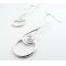 LA Jewellery Recycled Laugharne Silver Earrings