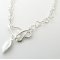 LA Jewellery Recycled Beaten Heart Silver Necklace