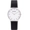 Votch Classic Collection Vegan Leather Watch - Black & Silver