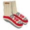 Womens Snowflake Lined Sofa Socks
