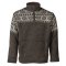 Mens New England Half Zip Jumper - Bark