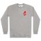 Matt Sewell Mens Red Bird Sweat - Ash Marl