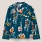 White Stuff Organic Nina PJ Shirt - Teal Print