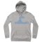 Womens Wave Organic Cotton Hoodie - Ash Marl