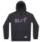 Womens Surf Organic Cotton Hoodie - Charcoal