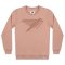 Womens Logo Organic Cotton Sweat - Mahogany Rose
