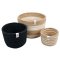 Respiin Jute Tall Basket Set - Pebble