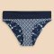 White Stuff Recycled Reversible Fold Down Bikini Bottom - Navy