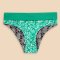 White Stuff Recycled Reversible Fold Down Bikini Bottom - Green