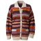 Hand Knitted Wool Fairisle Cardigan - Cream