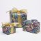 Recycled Wrapping Paper & Tags - Blue Frosted Leaves - Pack of 4