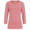 Mudd & Water Fern Top - Geo Print Hot Coral