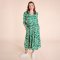 Nomads Tiered Midi Shirt Dress - Leaf
