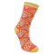 Ethical Pattern Rusty Red Socks - UK3-7