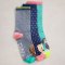 White Stuff Womens Dog Pals Organic Ankle Socks - 3 Pairs