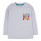 Frugi Grey Marl Adventure Printed Top