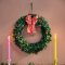 Recycled Sari Green Wreath - Large